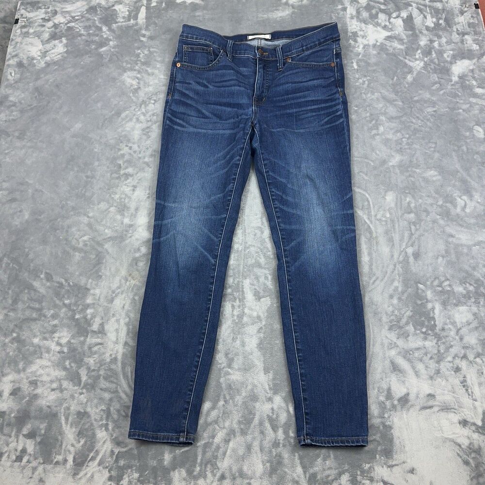Madewell Jeans Womens Size 29 Blue 9" High Rise Skinny Stretch